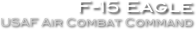 F-15 Eagle
USAF Air Combat Command